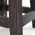 Fusshocker PALO | 27x26cm (HxB), rustikaler Holzhocker Mahagoni Hocker | Farbe: 04 schwarz-natur - DESIGN DELIGHTS