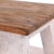 Fusshocker PALO | 27x26cm (HxB), rustikaler Holzhocker Mahagoni Hocker | Farbe: 05 weiß-natur - DESIGN DELIGHTS