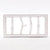 GARDEROBENLEISTE LIMB | 45x23cm(BxH) Treibholz Wandgarderobe mit Ästen | Farbe: 06 weiß-landhaus - DESIGN DELIGHTS