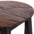 HOCKER "COTTAGE" | Mahagoni, rund, 46x30 cm (HxB) | Dekohocker | Farbe: 04 schwarz-natur - DESIGN DELIGHTS