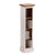 HOLZ CD REGAL "CD TOWER" | 76cm(H), Holzregal, CD Rack mit 4 Fächern | Farbe: 06 weiß-landhaus - DESIGN DELIGHTS