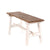 HOLZBANK "ANZIO" | Mahagoni, 90x39x26 cm (HxBxT) | Faltbank | Farbe: 06 weiß-landhaus - DESIGN DELIGHTS