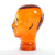 KOPFHÖRERSTÄNDER "TRANSPARENT ORANGE" | Kare Design 39953 - DESIGN DELIGHTS