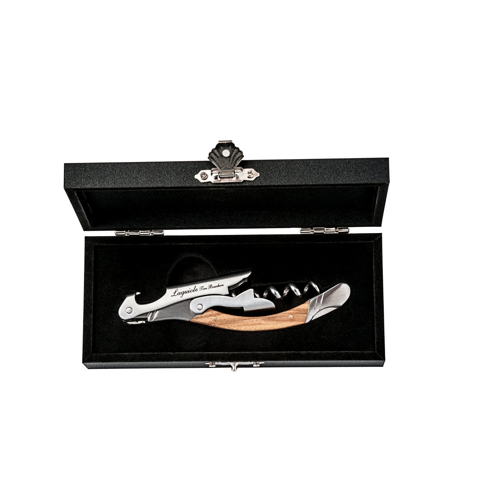LAGUIOLE KORKENZIEHER "OMBRÉE" | Edelstahl, Olivenholz | Weinöffner - DESIGN DELIGHTS