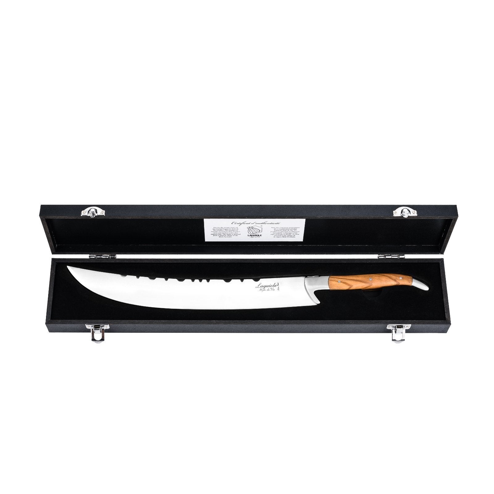 Laguiole Style de Vie Champagnersäbel Luxury Line, Olivenholz - DESIGN DELIGHTS