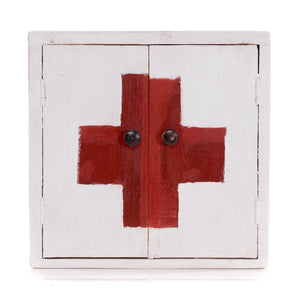 MEDIZINSCHRANK "MEDIC" | 35x35x13 cm, Mahagoni | Wandschrank | Farbe: 06 weiß-landhaus - DESIGN DELIGHTS