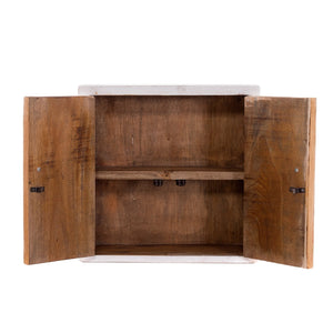 MEDIZINSCHRANK "MEDIC" | 35x35x13 cm, Mahagoni | Wandschrank | Farbe: 06 weiß-landhaus - DESIGN DELIGHTS