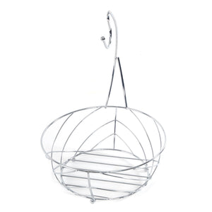 METALL OBSTKORB "FRESH" | Ø 25 cm, mit Bananenhaken | Früchtekorb - DESIGN DELIGHTS