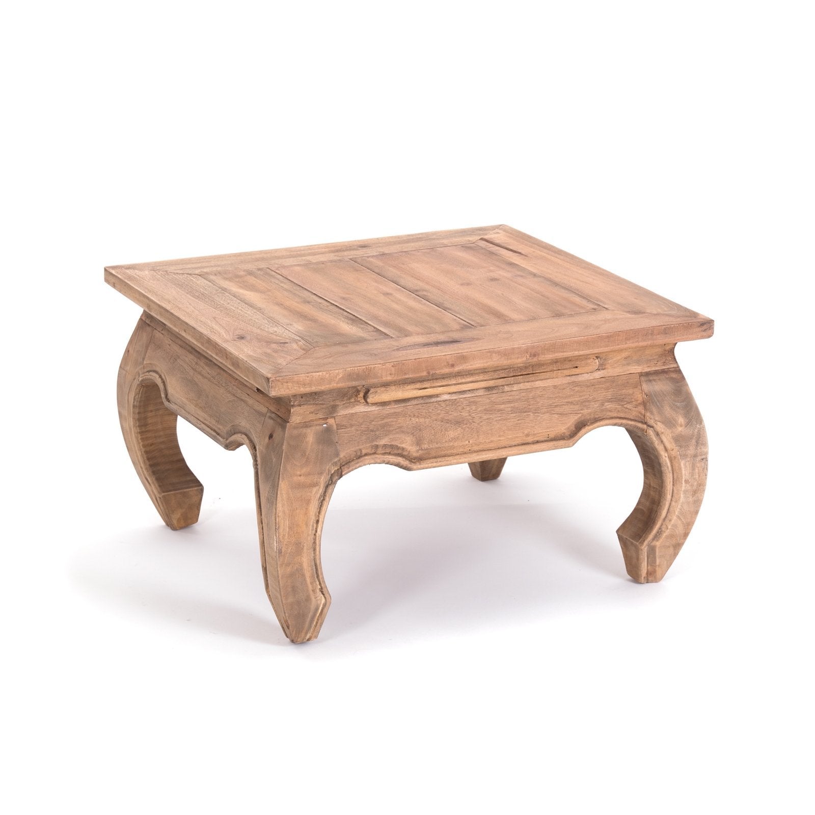 OPIUMTISCH "EAST 60" | 60x60x35cm, Mahagoni | Beistelltisch | Farbe: 01 natur-vintage - DESIGN DELIGHTS