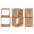 REGAL SET "VINTAGE CUBES" | Mahagoni | Holzregale - DESIGN DELIGHTS