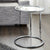 Runder Beistelltisch GALANO | Ø40cm, Glastisch, Wohnzimmertisch silber - DESIGN DELIGHTS