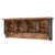 RUSTIKALE WANDGARDEROBE mit Fächern "VINTAGE 70" | 70x27x11cm(BxHxT) | Farbe: 04 schwarz-natur - DESIGN DELIGHTS