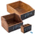 SCHREIBTISCH ORGANIZER SET "OFFICE" | 3-teilig, Mahagoni | Farbe: 12 beschreibbar - DESIGN DELIGHTS