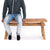 SITZBANK "EAST" | Mahagoni, 118x53x27,5cm (BxHxT) | Holzbank - DESIGN DELIGHTS