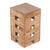 SITZHOCKER "BRICK" | 48x29cm (HxB), Mahagoni | Holzhocker | Farbe: 01 natur-vintage - DESIGN DELIGHTS