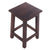 Sitzhocker MADERO | 48x30cm(HxB), Recyclingholz, Holzhocker, Hocker | Farbe: 03 dunkelbraun - DESIGN DELIGHTS