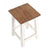 Sitzhocker MADERO | 48x30cm(HxB), Recyclingholz, Holzhocker, Hocker | Farbe: 06 weiß-landhaus - DESIGN DELIGHTS