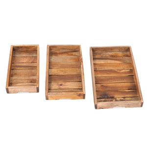 TABLETTSET "VALET" | 45x27 cm, Altholz | Küchentabletts - DESIGN DELIGHTS