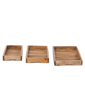 TABLETTSET "VALET" | 45x27 cm, Altholz | Küchentabletts - DESIGN DELIGHTS