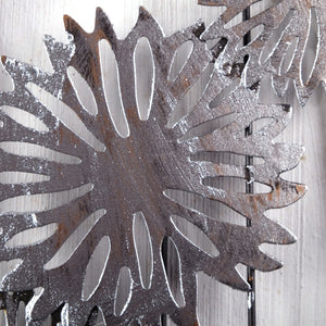 WAND DEKO "PURE FLOWERS" | Metall, 62 cm | Wanddekoration Blumen - DESIGN DELIGHTS