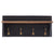 WANDGARDEROBE MIT REGAL "VINTAGE" | 60x26cm (BxH) | Kleiderhaken | Farbe: 10 schwarz - vintage - DESIGN DELIGHTS