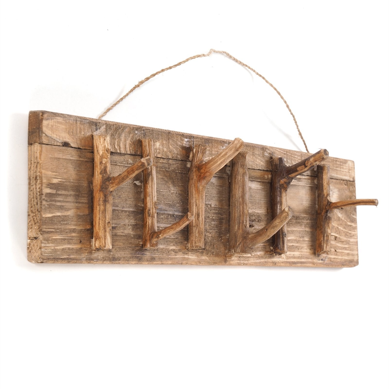 WANDGARDEROBE "SAMOA" | 60x14cm (BxH), Mahagoni | Hakenleiste - DESIGN DELIGHTS