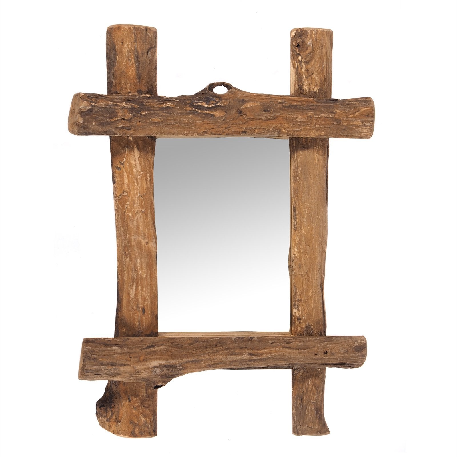 WANDSPIEGEL "VINTAGE TEAK" | Treibholz, 60x45 cm (HxB) | Spiegel - DESIGN DELIGHTS