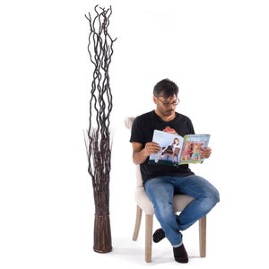 WEIDENBÜNDEL "NOVA" | 180x27 cm (HxB), Weidenholz | Paravent | Farbe: braun - DESIGN DELIGHTS