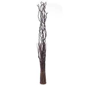 WEIDENBÜNDEL "NOVA" | 180x27 cm (HxB), Weidenholz | Paravent | Farbe: braun - DESIGN DELIGHTS