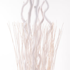 WEIDENBÜNDEL "NOVA" | 180x27 cm (HxB), Weidenholz | Paravent | Farbe: weiß - DESIGN DELIGHTS