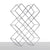 WEINFLASCHENHALTER "CUBE" | Metall, 37,5 cm | Weinregal | Farbe: silber - DESIGN DELIGHTS