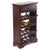 WEINREGAL CORTEZ | 85x55cm(HxB) Flaschenregal aus Holz mit Schublade | Farbe: 03 dunkelbraun - DESIGN DELIGHTS