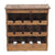 WEINREGAL "RUSTIQUE" | Mahagoni, 70x70x38cm (HxBxT) | Farbe: 01 natur-vintage - DESIGN DELIGHTS